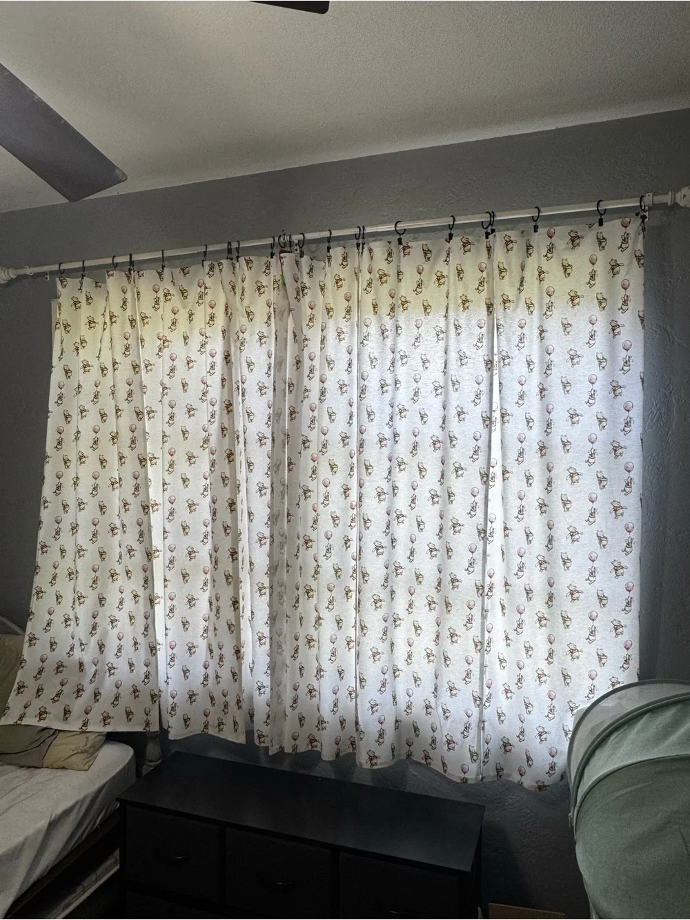 Handmade Winnie the Pooh curtains